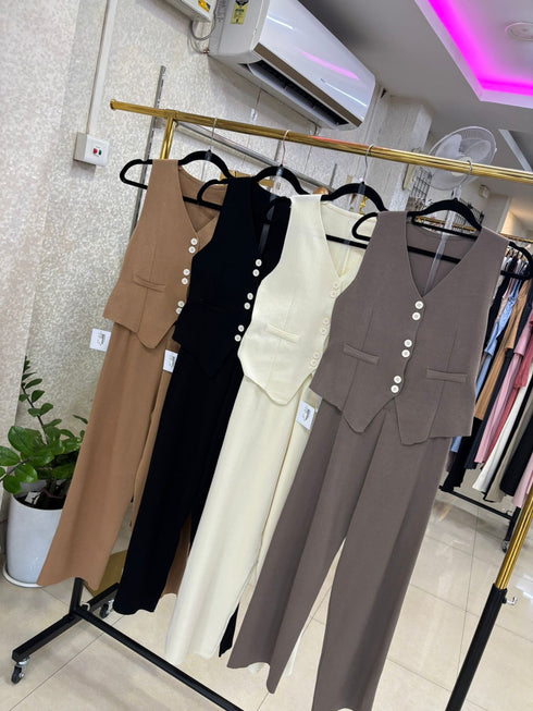 Knitted Vest With Trousers Sets